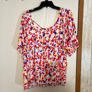 Leopard short sleeve top
